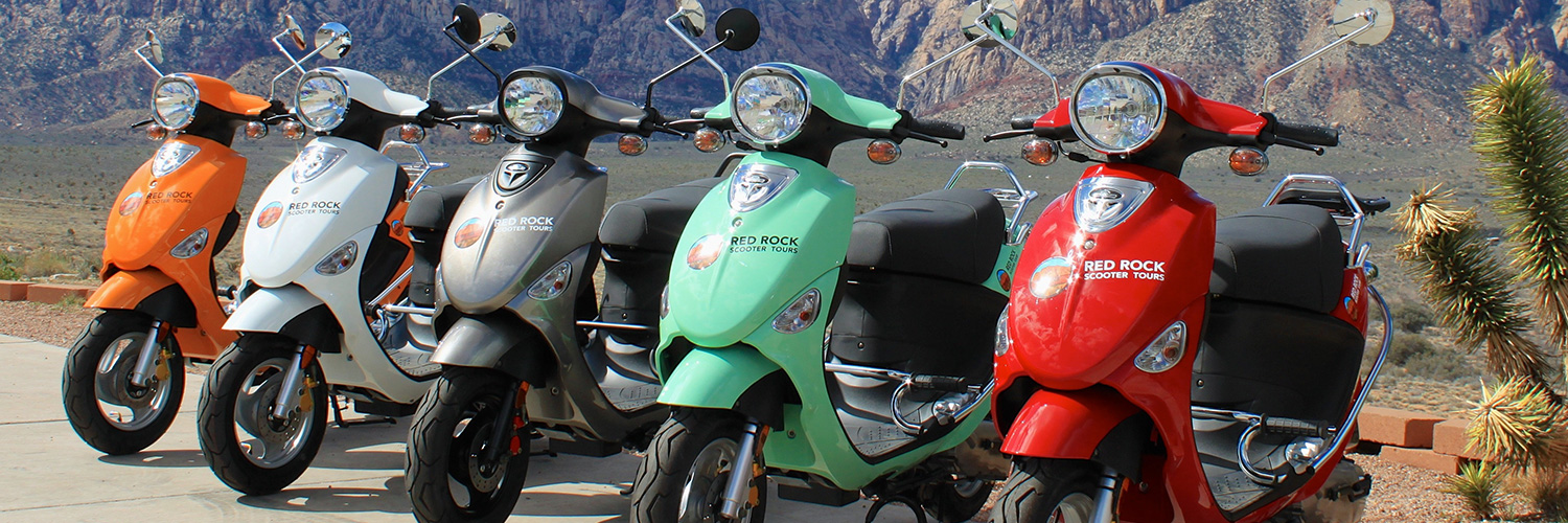 Scooters are fun on a Red Rock Canyon Tour